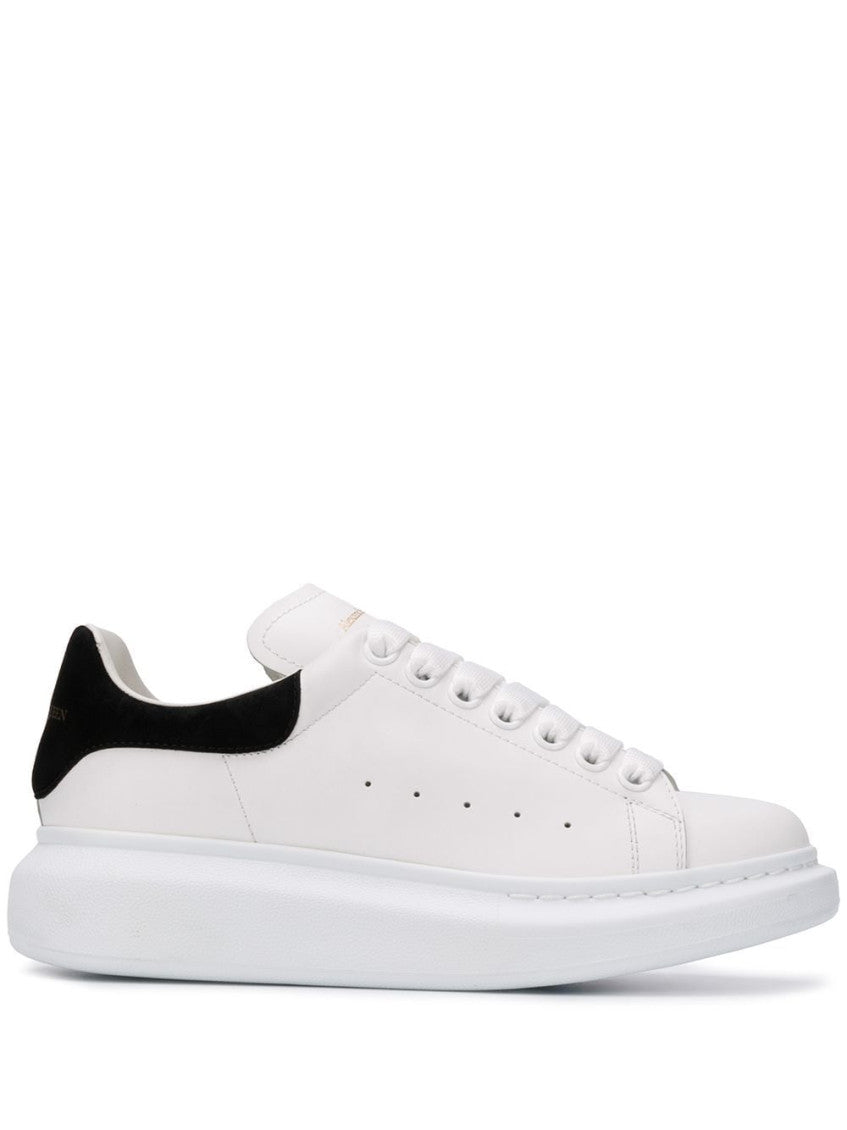 BlackWhite Leather Sneakers 1