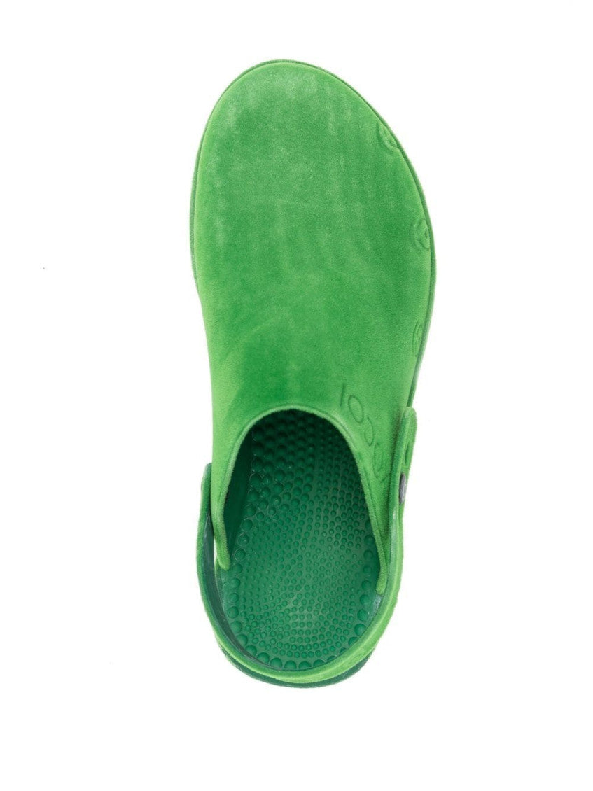 Green Slingback Platform Mules 3