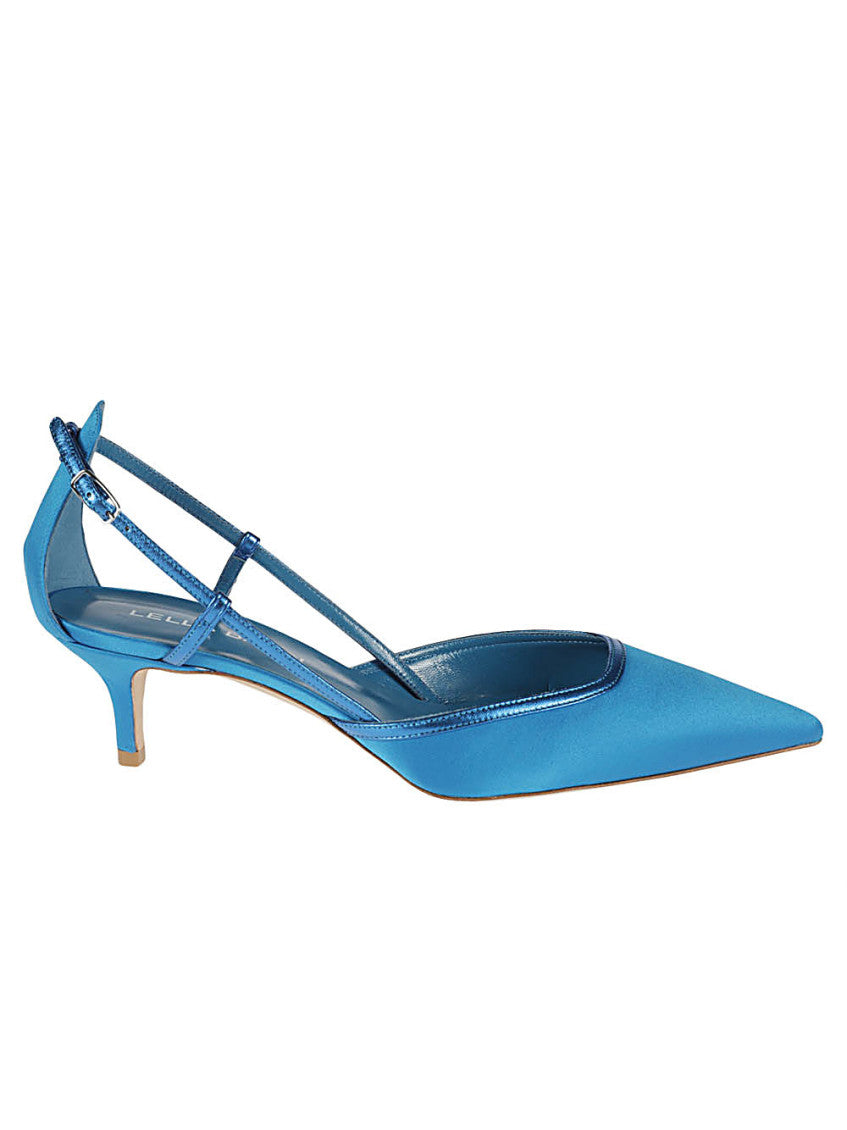 Blue Leather Pumps 1