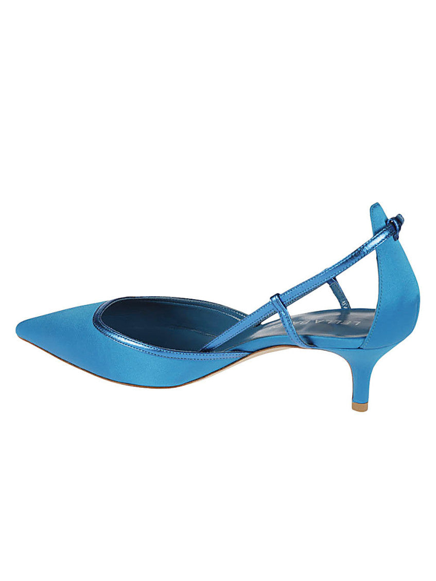 Blue Leather Pumps 2