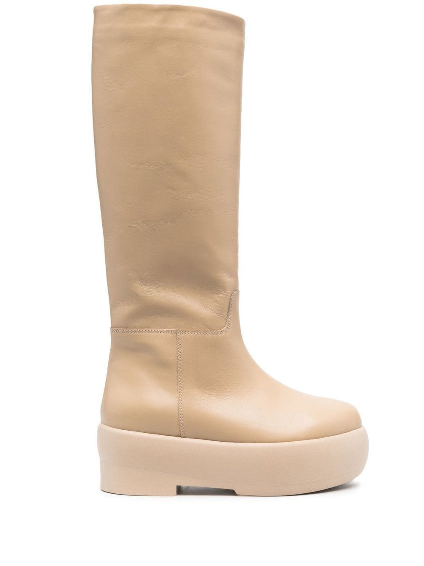 Tubular chunky-sole boots 1