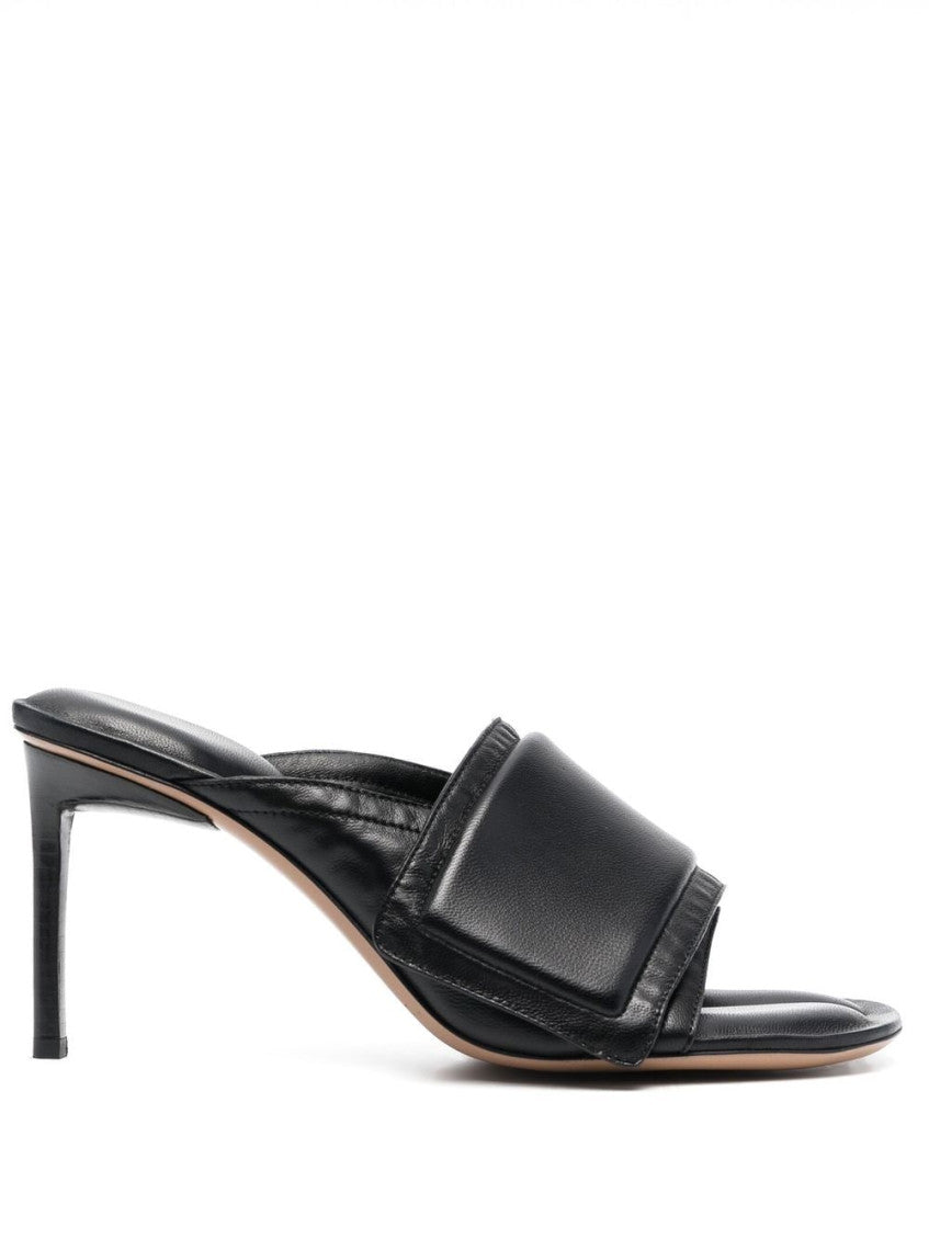 Black Slip On Heels 1