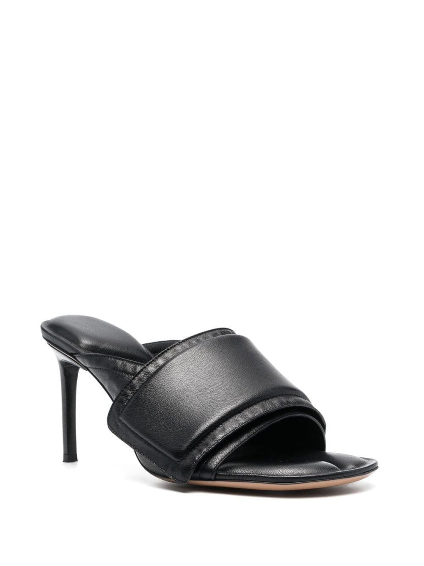 Black Slip On Heels 2