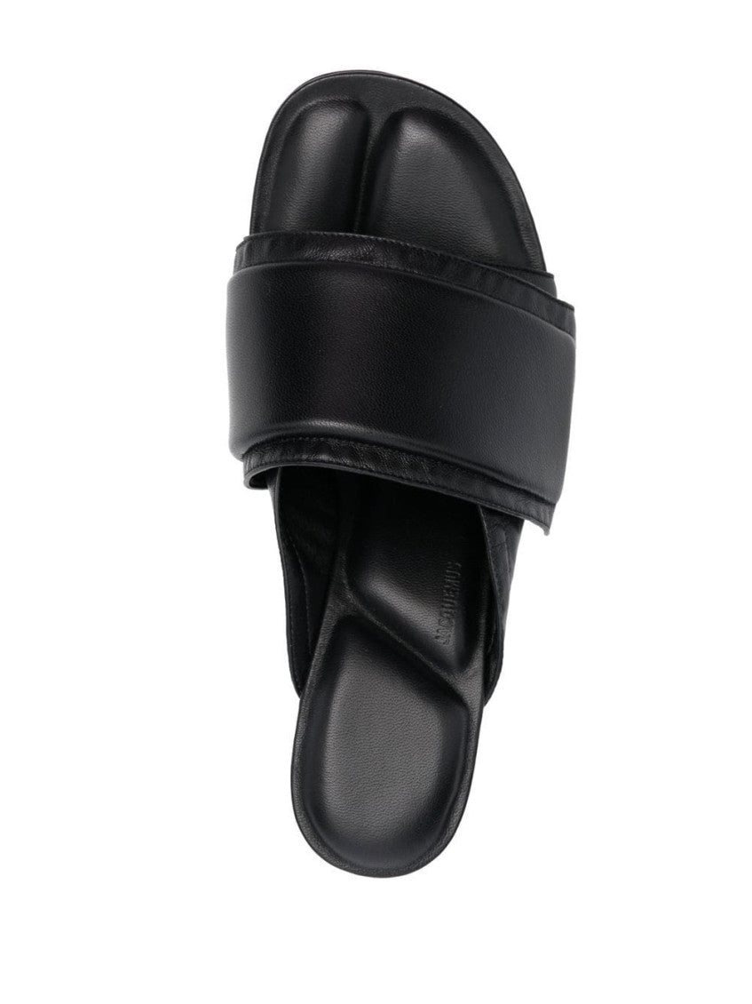 Black Slip On Heels 3