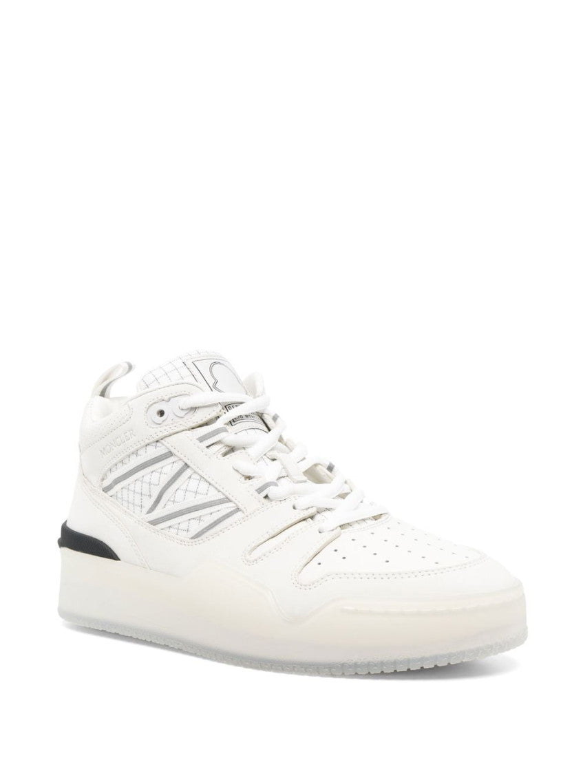 White White Pivot Hight Top Sneakers 4