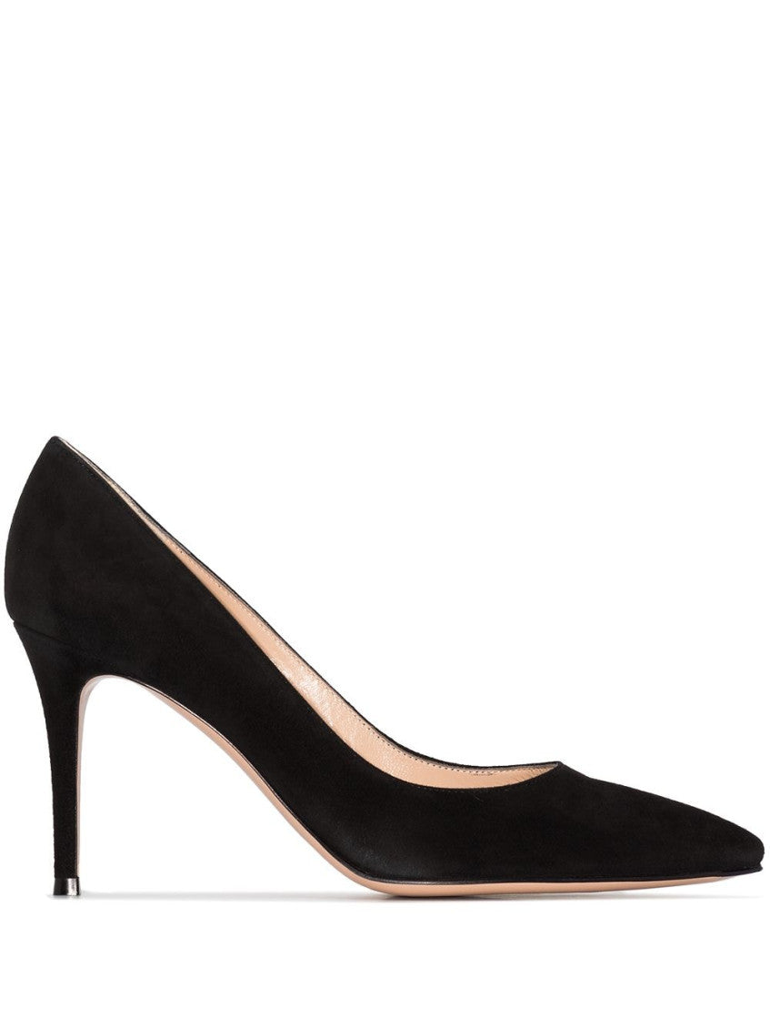 Black Slip On Heels 1
