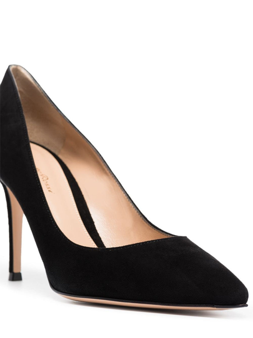 Black Slip On Heels 3