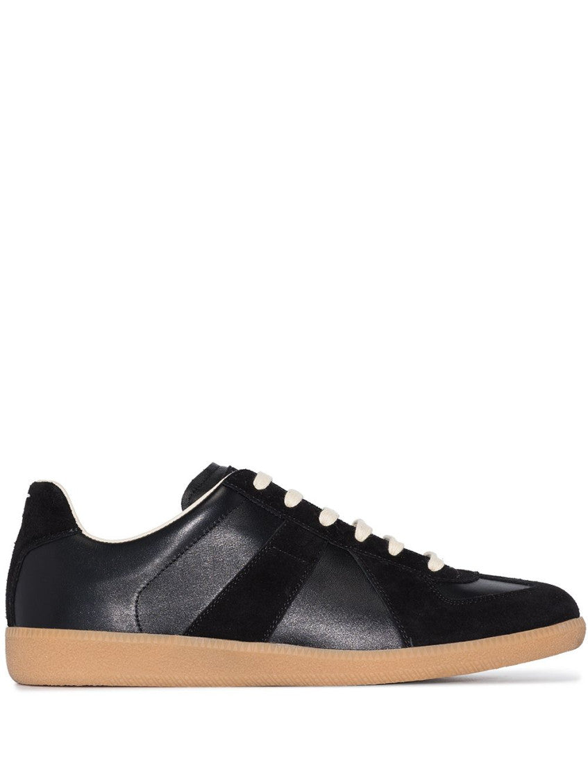 Black Round Toe Sneakers 1