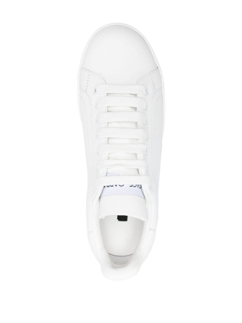 White Portofino Leather Sneakers 3