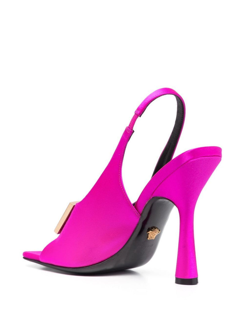 Fuchsia Slingback Heels 4