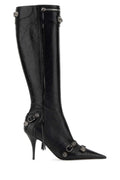 Black Leather Cagole Boots 1