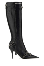 Black Leather Cagole Boots 1