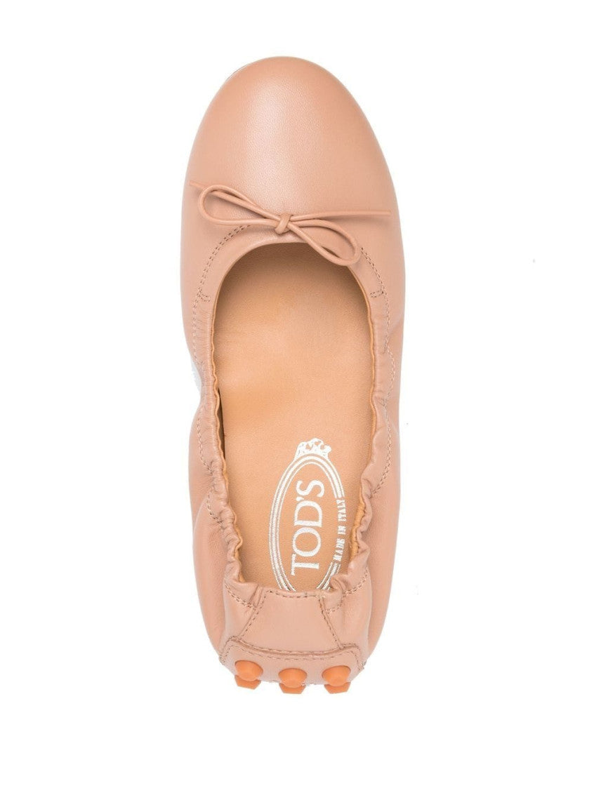 Beige Bubble Ballet Flats 2