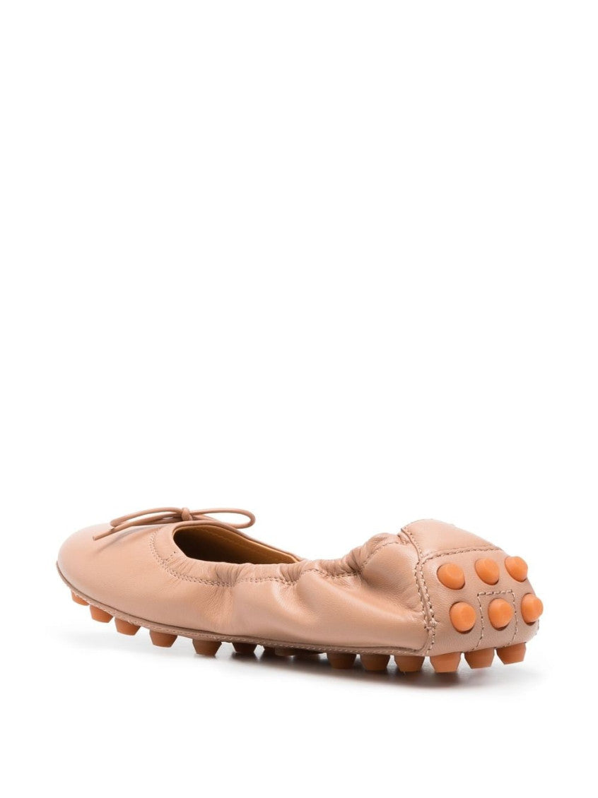 Beige Bubble Ballet Flats 3