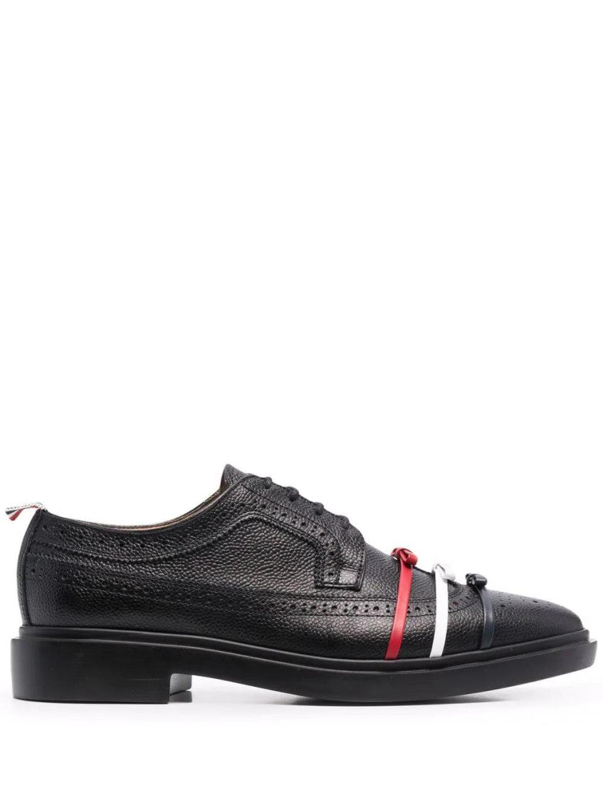 Black Leather Lace Up Shoes 1
