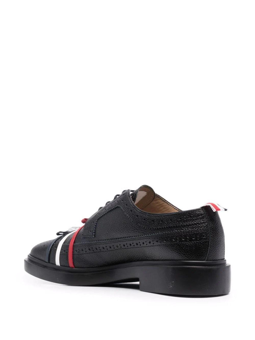 Black Leather Lace Up Shoes 3