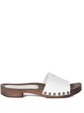 White Leather Sandals 1