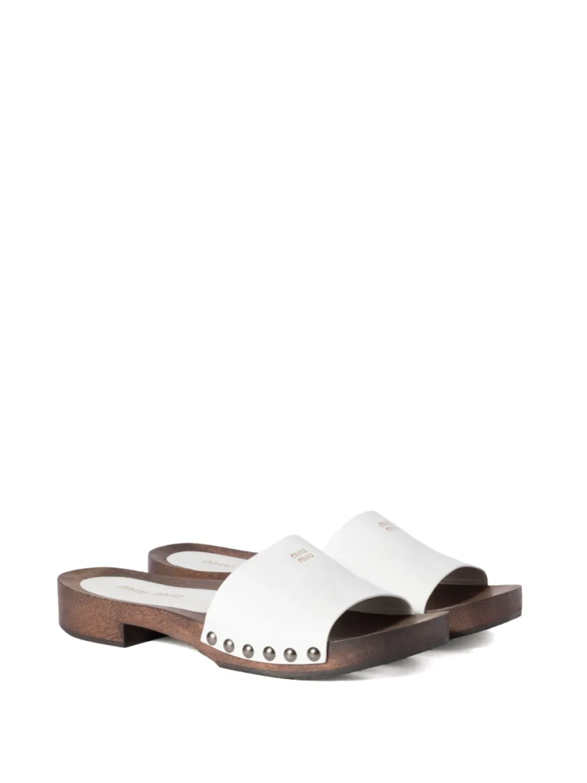 White Leather Sandals 3