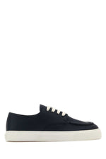 Navy Blue Leather Sneakers 1