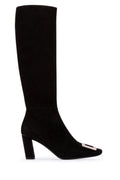 Black Buckle Detailed Boots 1