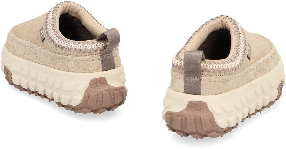 Beige Solid Venture Mules. 4