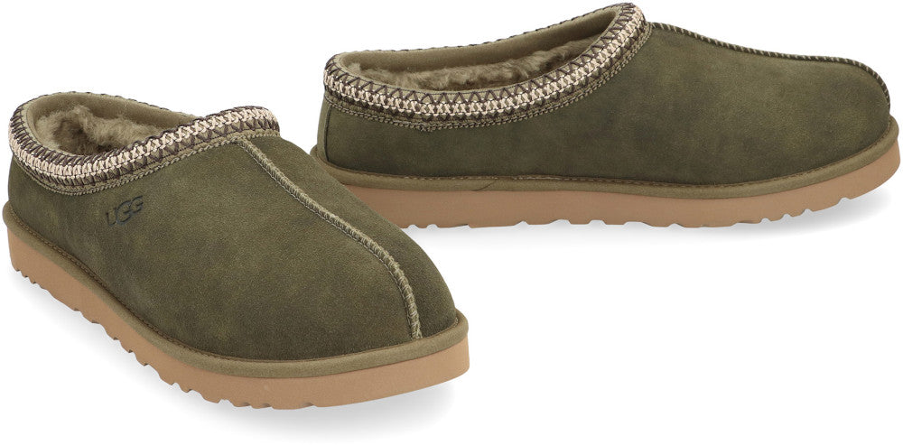 Green Solid Tasman Slippers 3