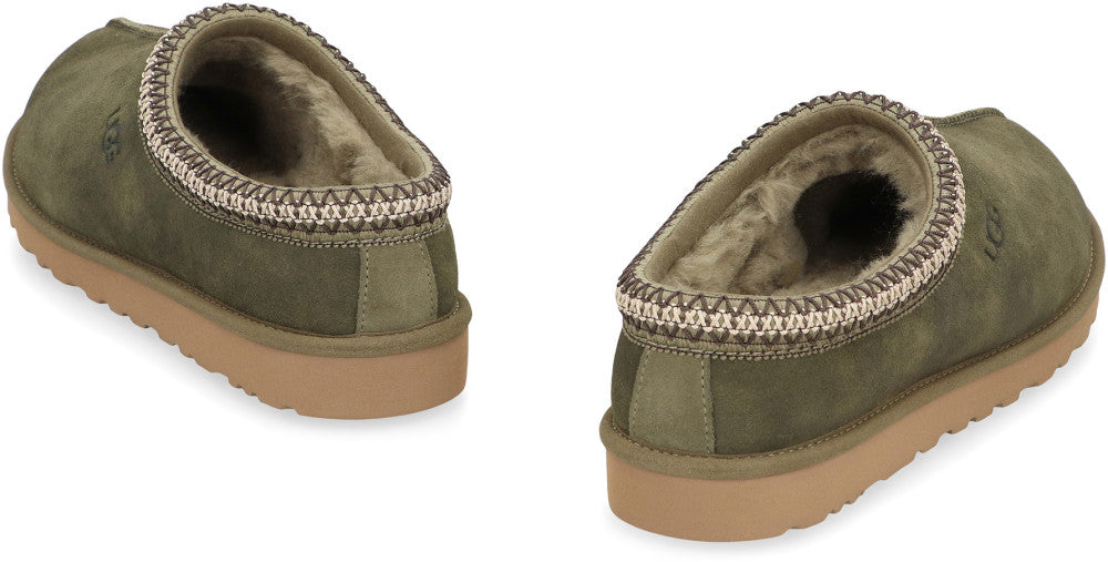 Green Solid Tasman Slippers 4