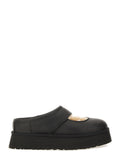 Black Solid Mules 1
