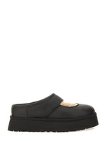 Black Solid Mules 1