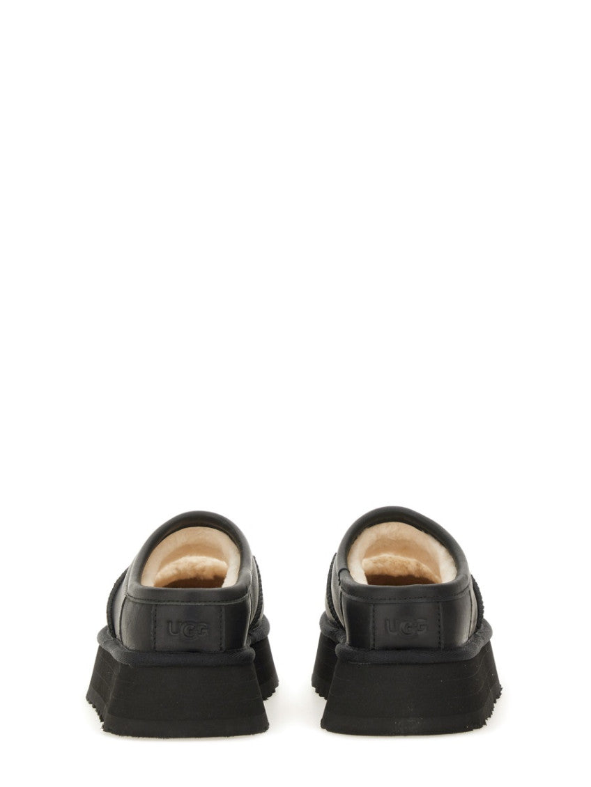 Black Solid Mules 3