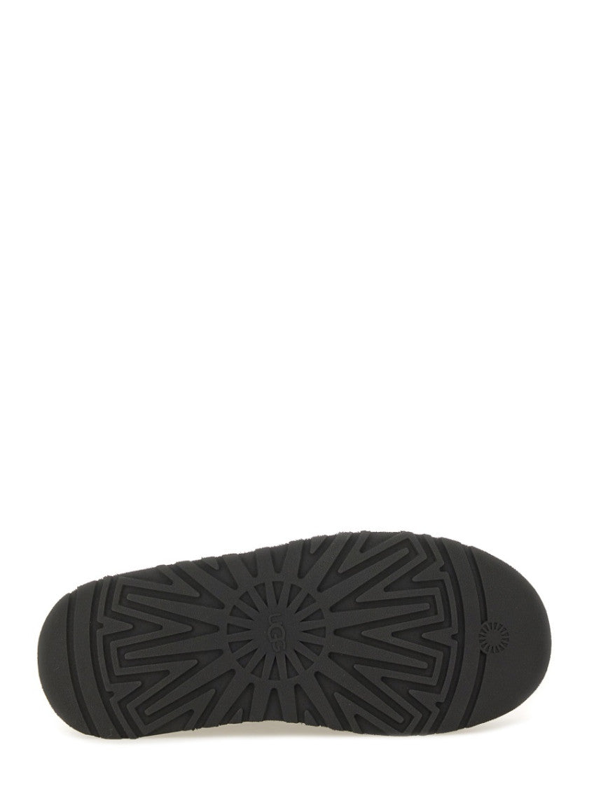 Black Solid Mules 5