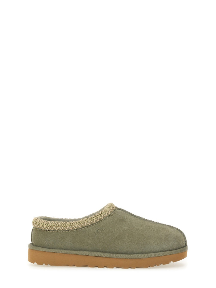 Green Braided Tasman Slippers 1