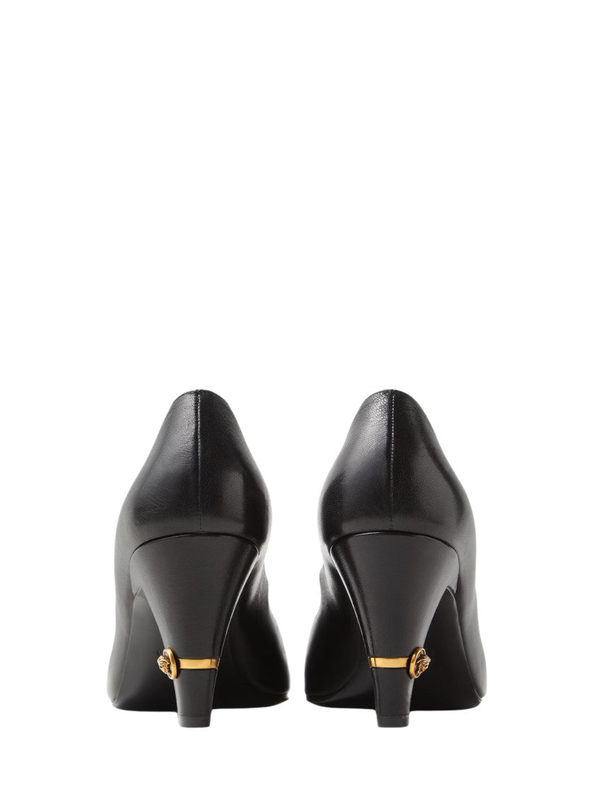 Black Solid Pumps 3