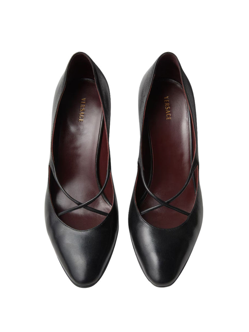 Black Solid Pumps 4