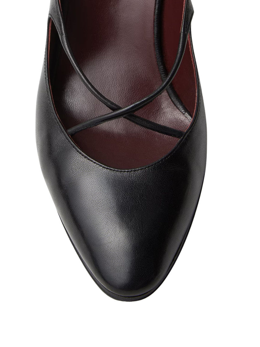Black Solid Pumps 5