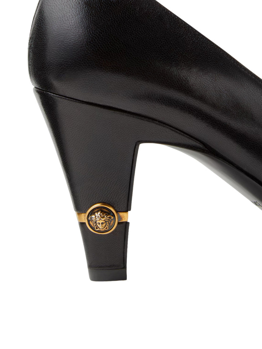 Black Solid Pumps 6