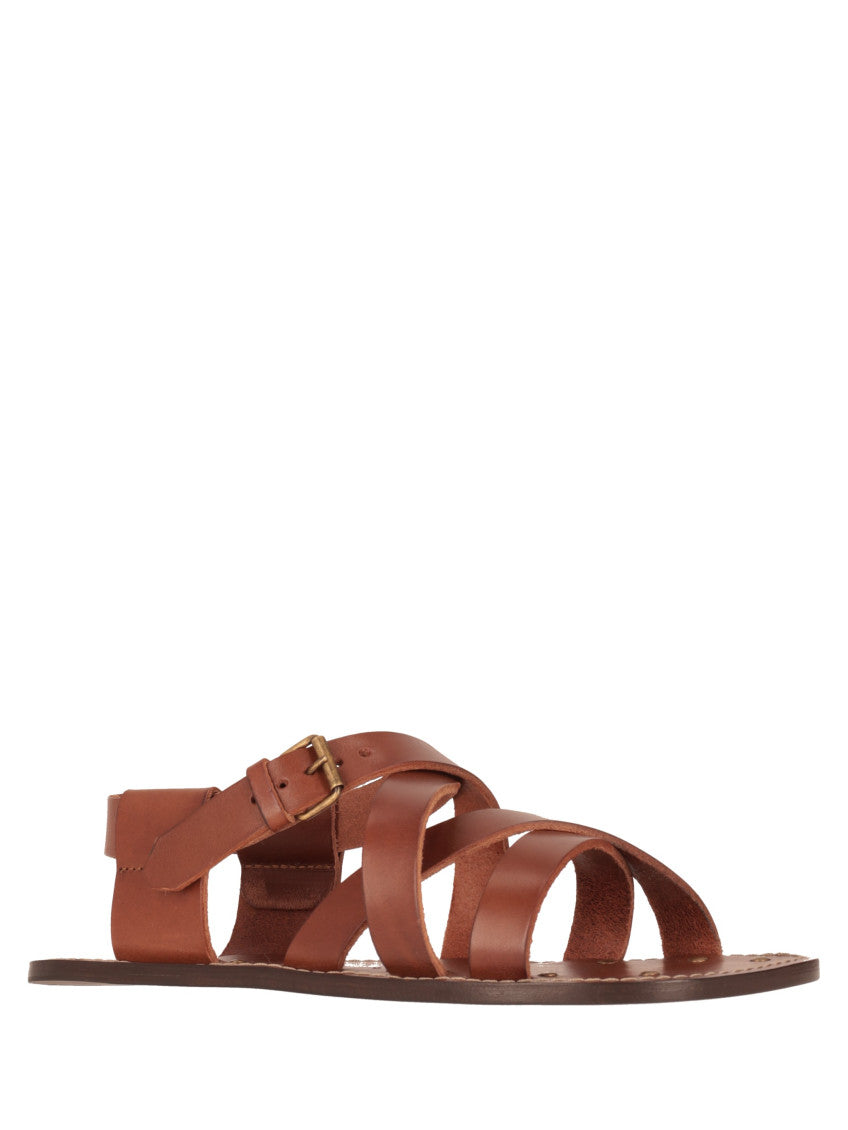 Brown Leather Sandals 2