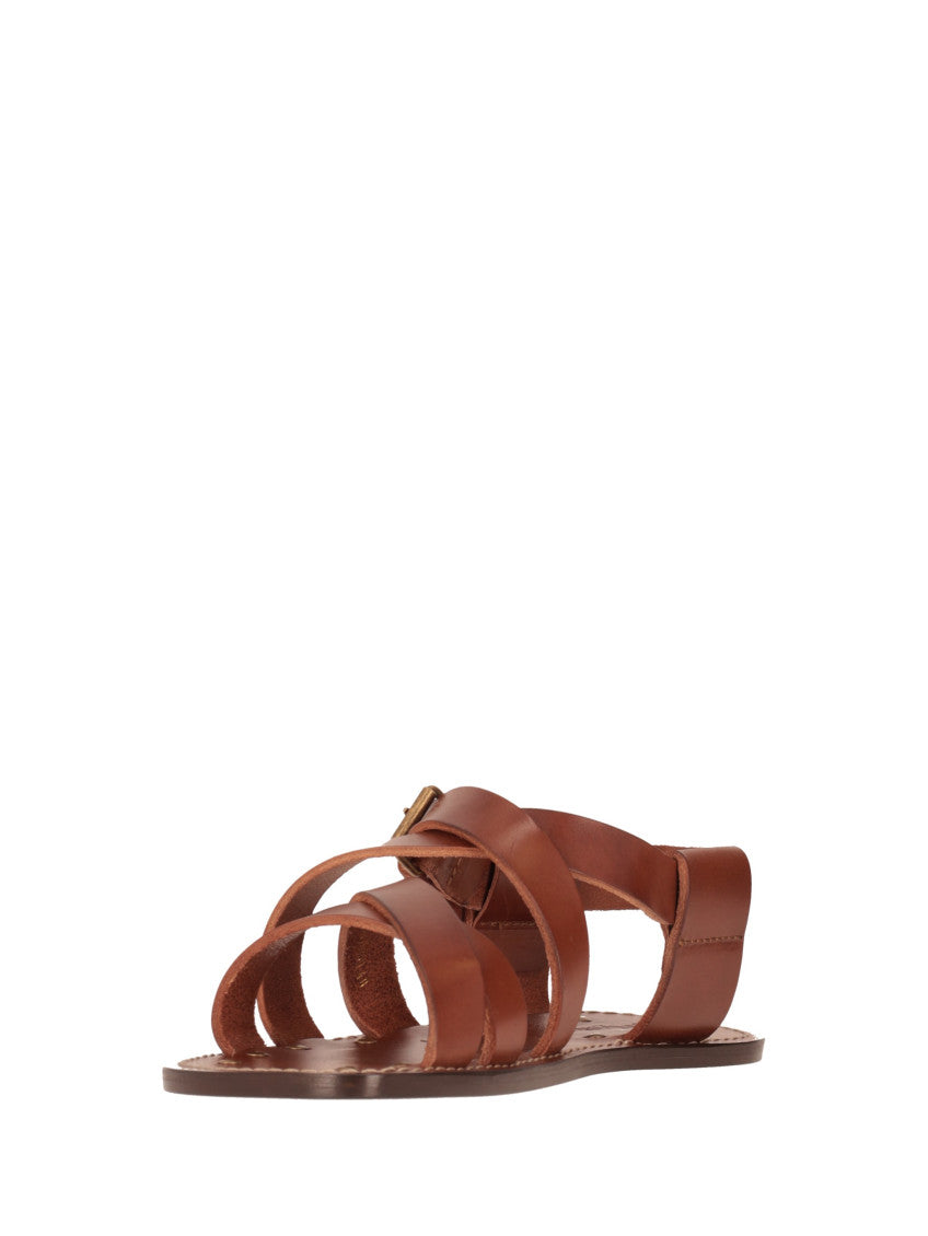 Brown Leather Sandals 3