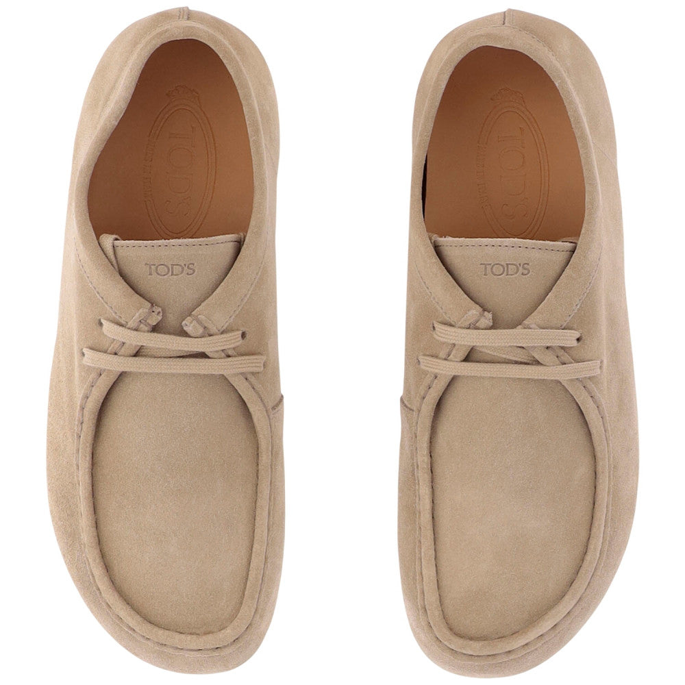 Beige Solid Loafers 2