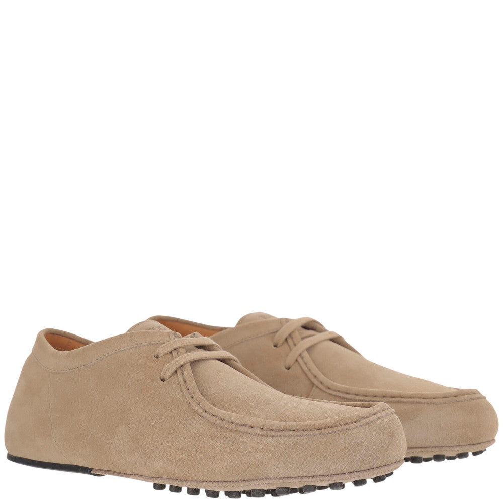 Beige Solid Loafers 3