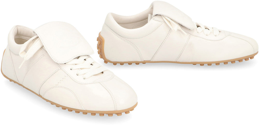 White Lace Up Sneakers 3