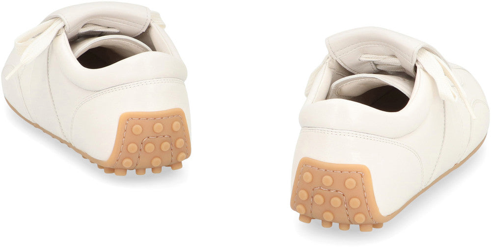 White Lace Up Sneakers 4