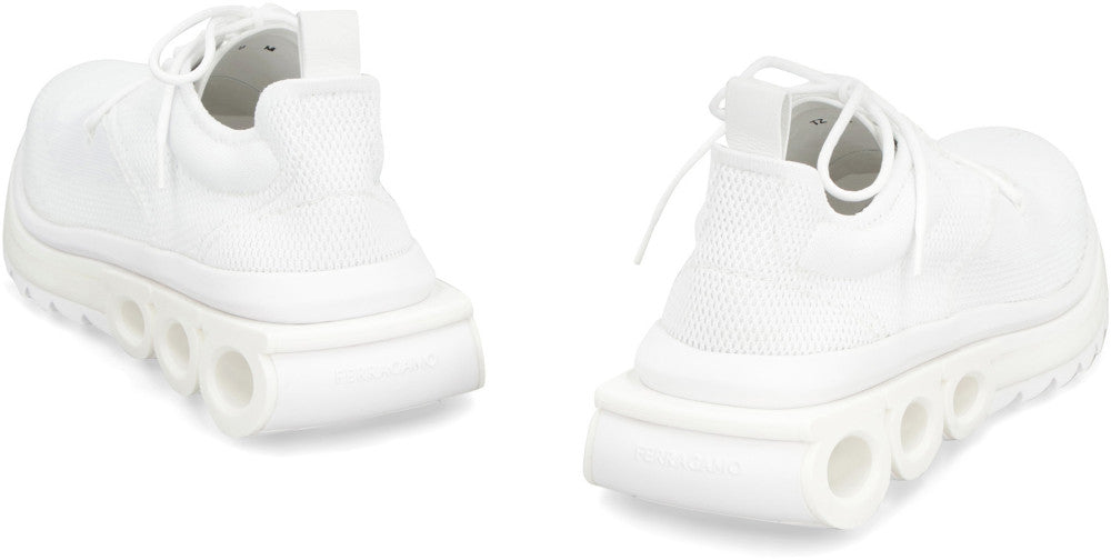 White Lace Up Sneakers 4