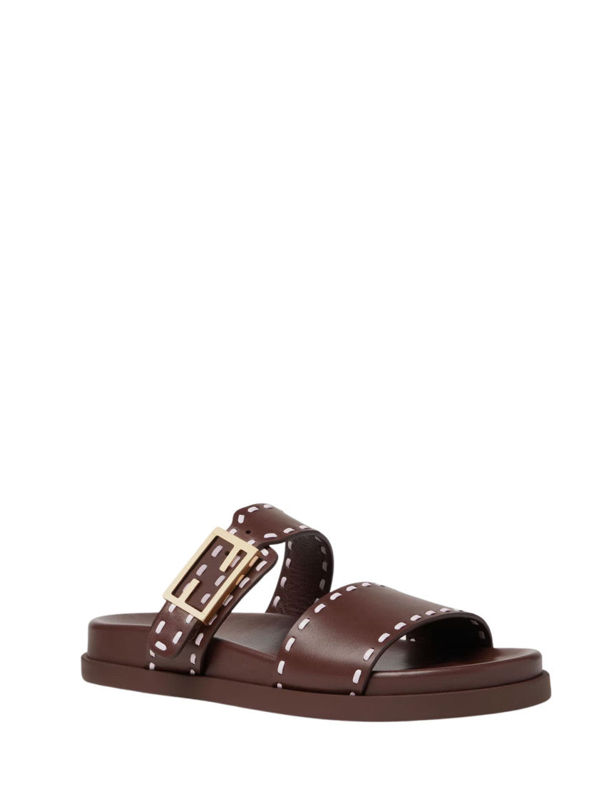 Brown Embellished Slides 3
