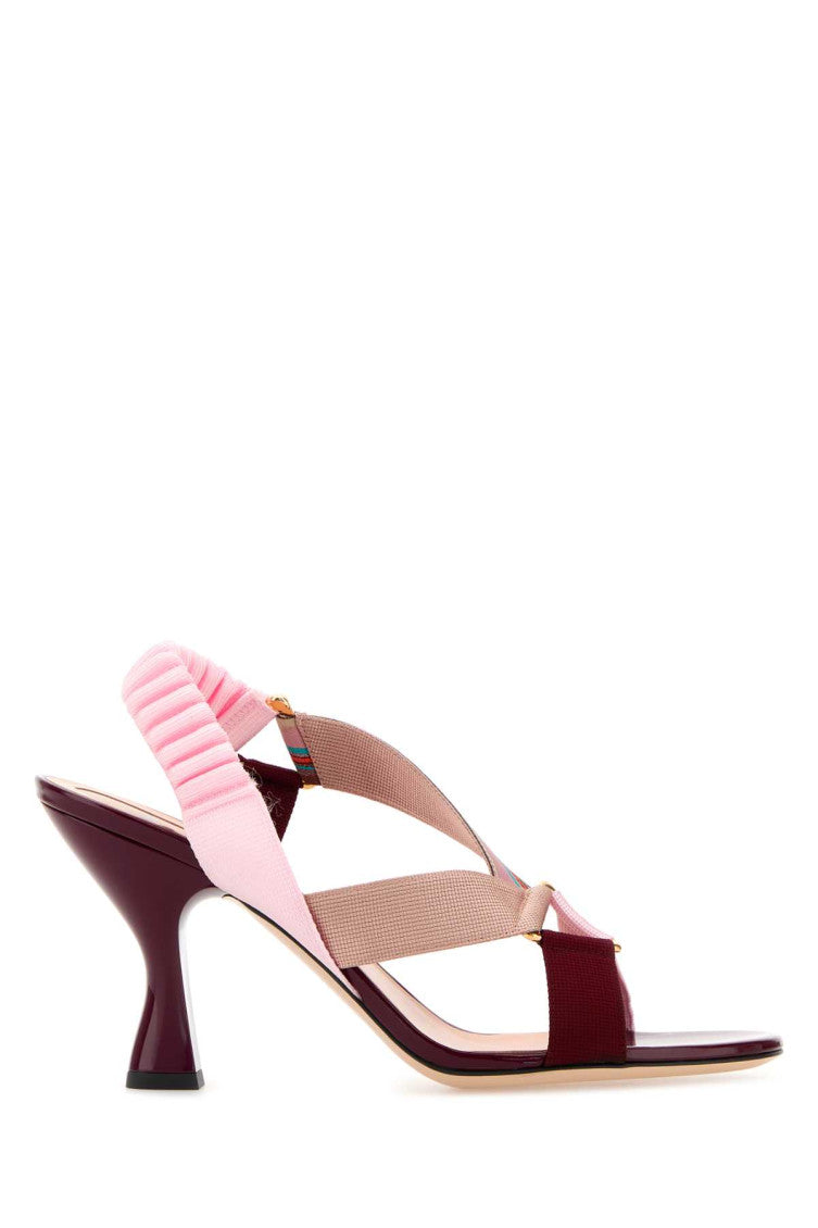 Multicolor Stripes Colibri Heels 1