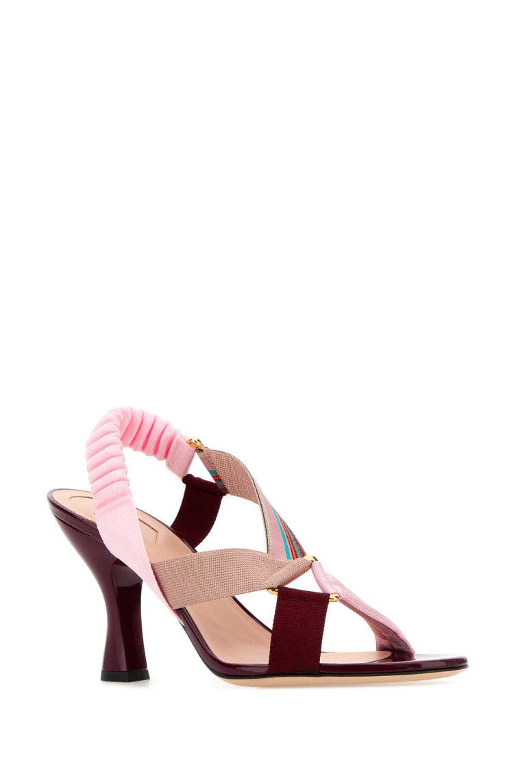 Multicolor Stripes Colibri Heels 2