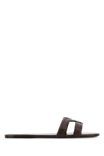 Brown Solid Slides 1