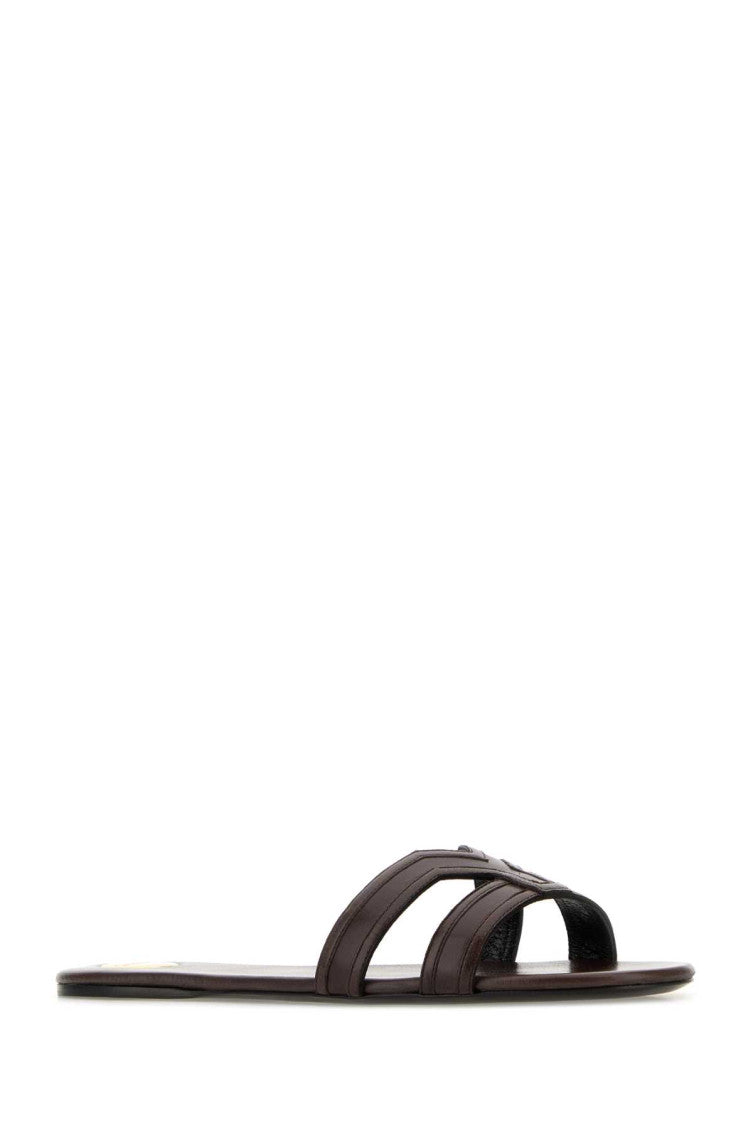 Brown Solid Slides 2