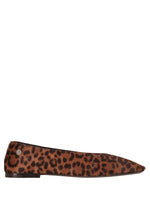 Brown Animal Print Ballet Flats 1