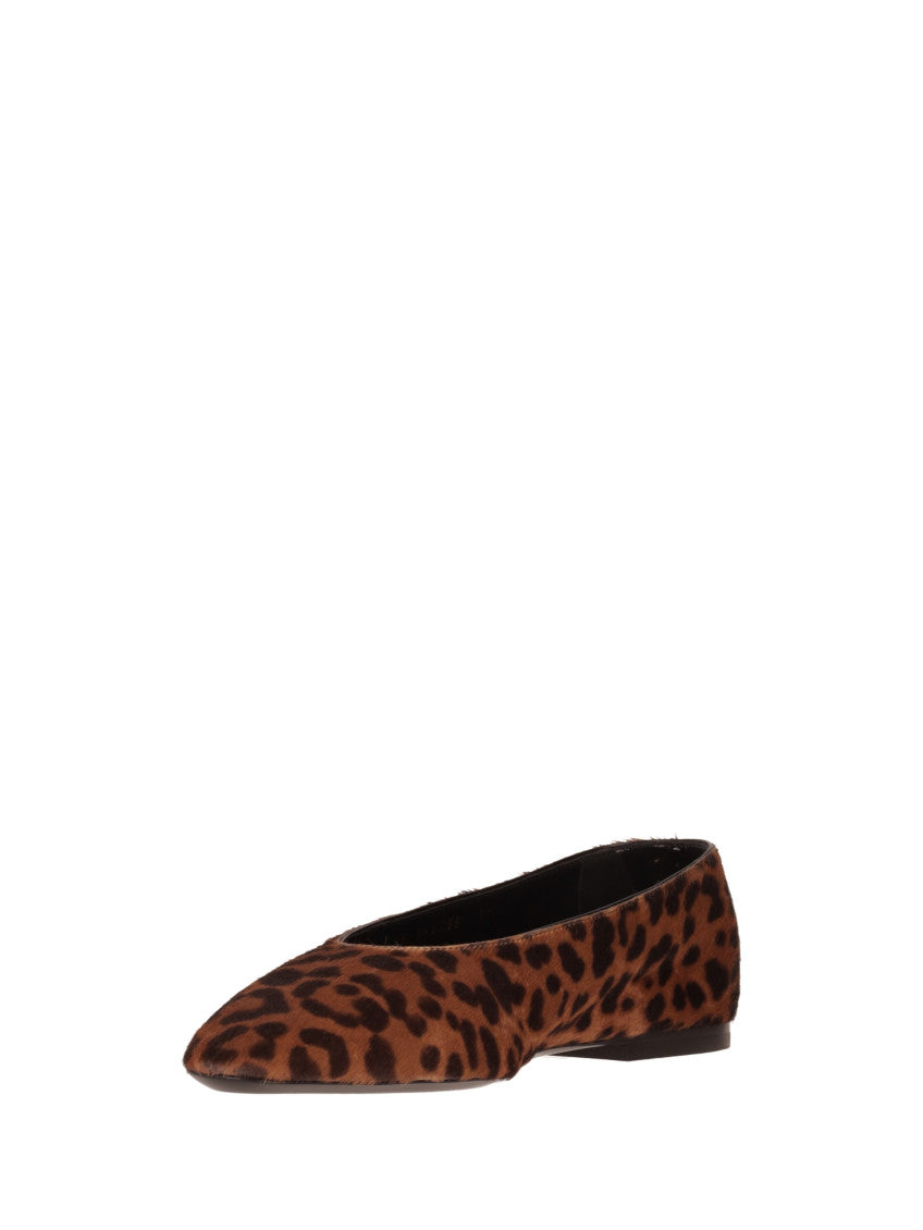 Brown Animal Print Ballet Flats 3